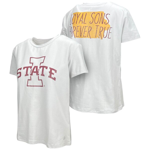 Authentic Brand Women's I-State White Short Sleeve T-Shirt